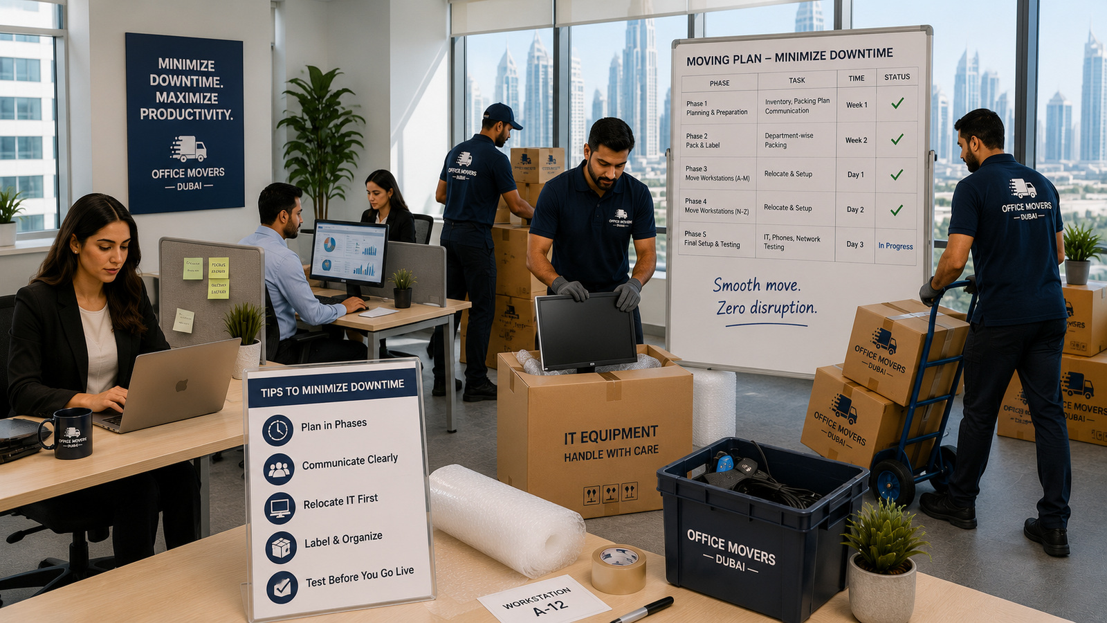 How to Move IT Equipment During Office Relocation in Dubai