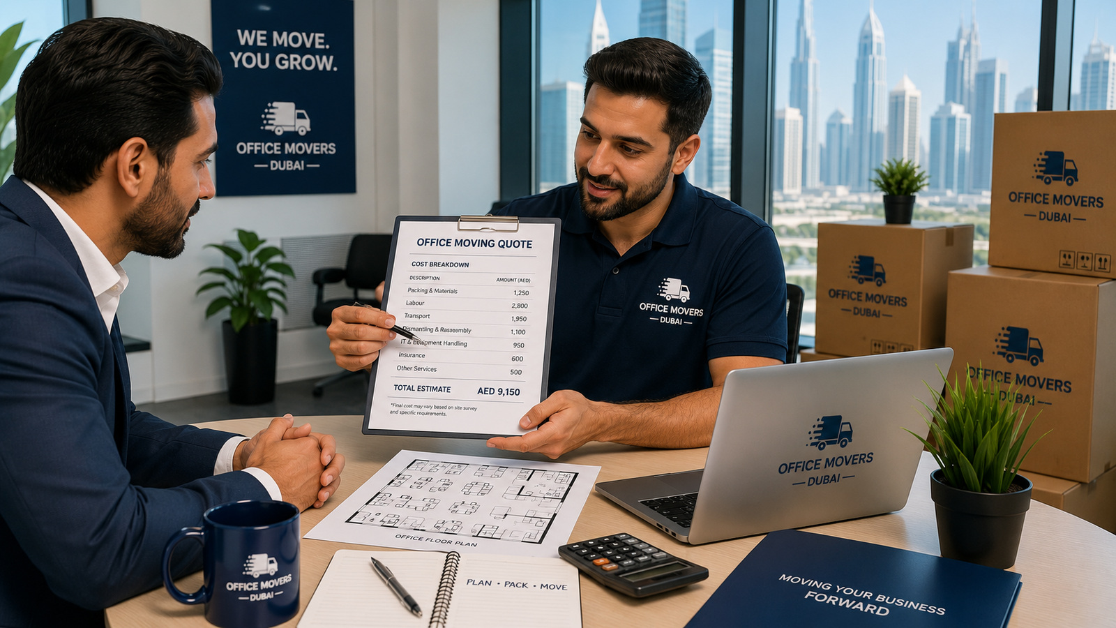 How Much Does Office Moving Cost in Dubai? (2025 Guide)