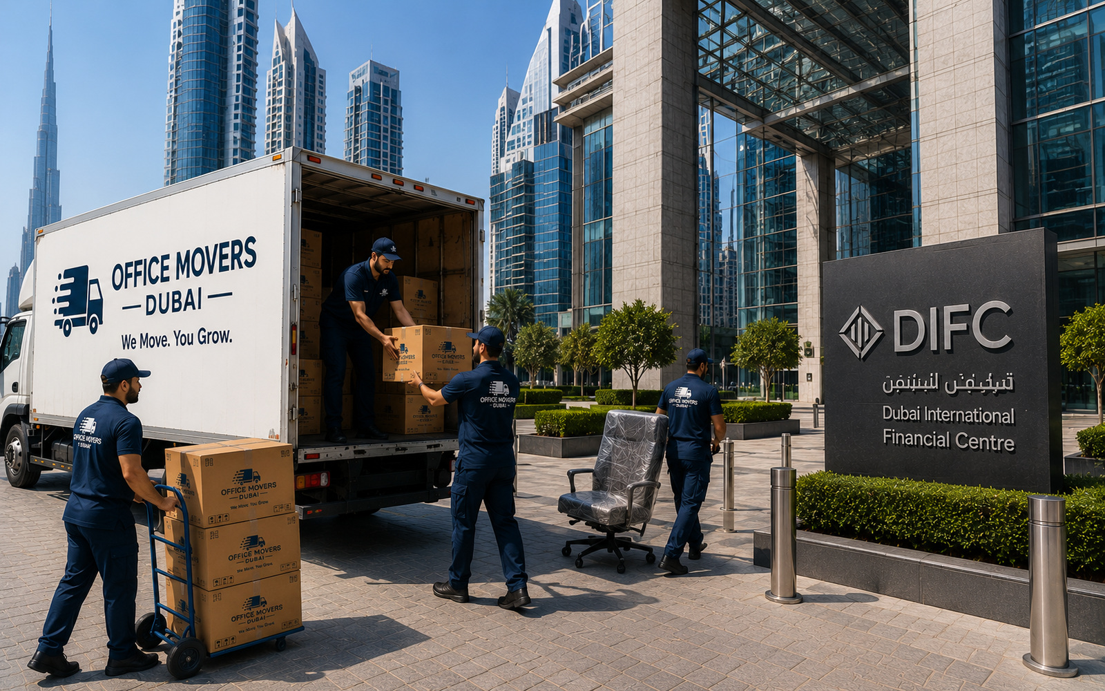 Office moving team working on a professional office relocation in Dubai โ photo 5