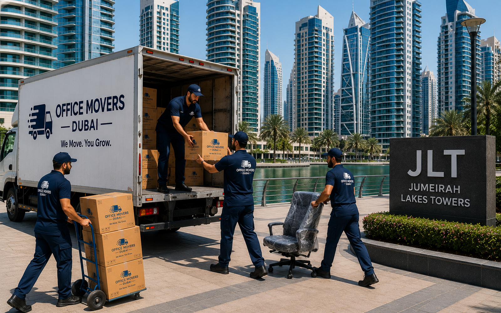 Office moving team working on a professional office relocation in Dubai โ photo 6