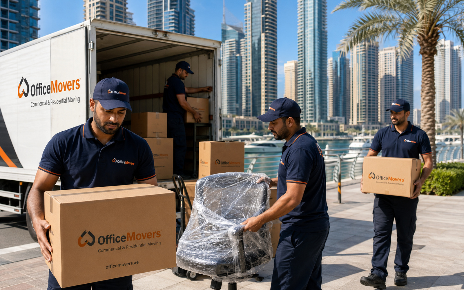 Office moving team working on a professional office relocation in Dubai โ photo 8