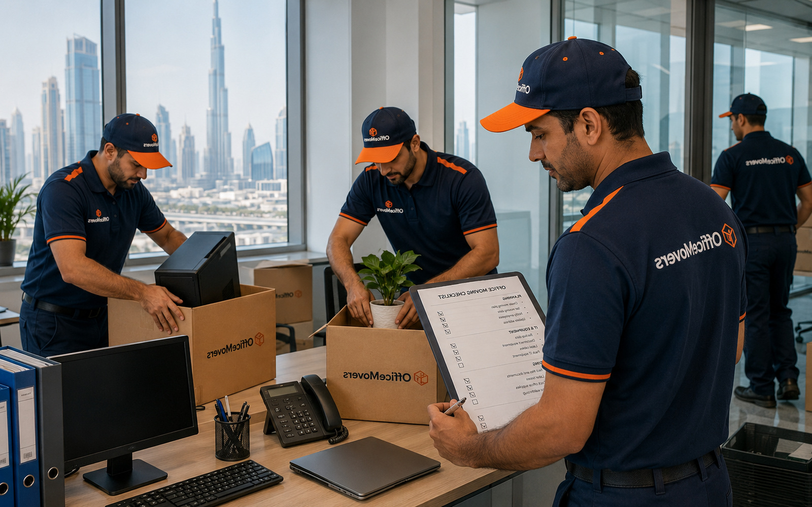 Office moving team working on a professional office relocation in Dubai โ photo 14