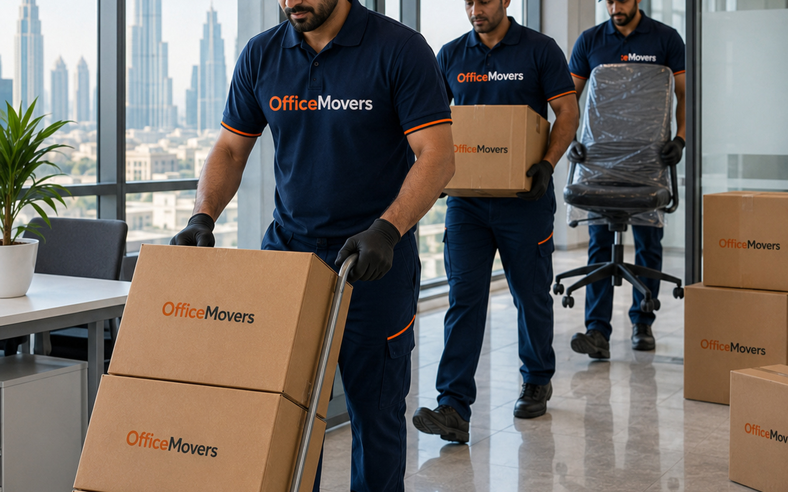 Office moving team working on a professional office relocation in Dubai โ photo 15