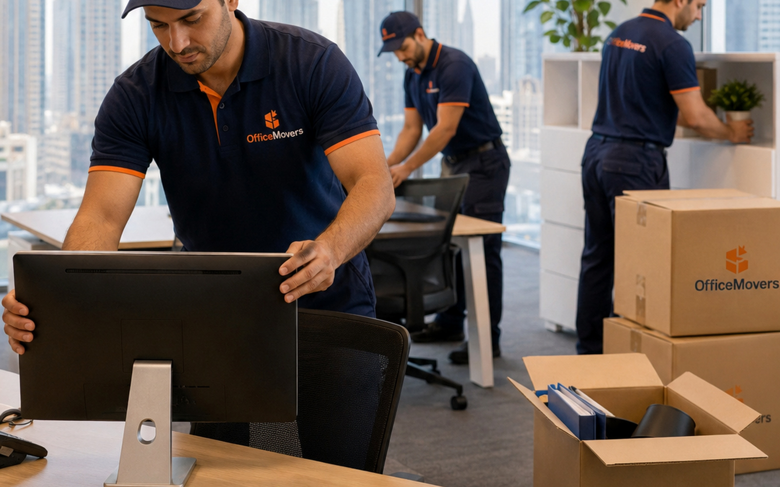Office moving team working on a professional office relocation in Dubai โ photo 16