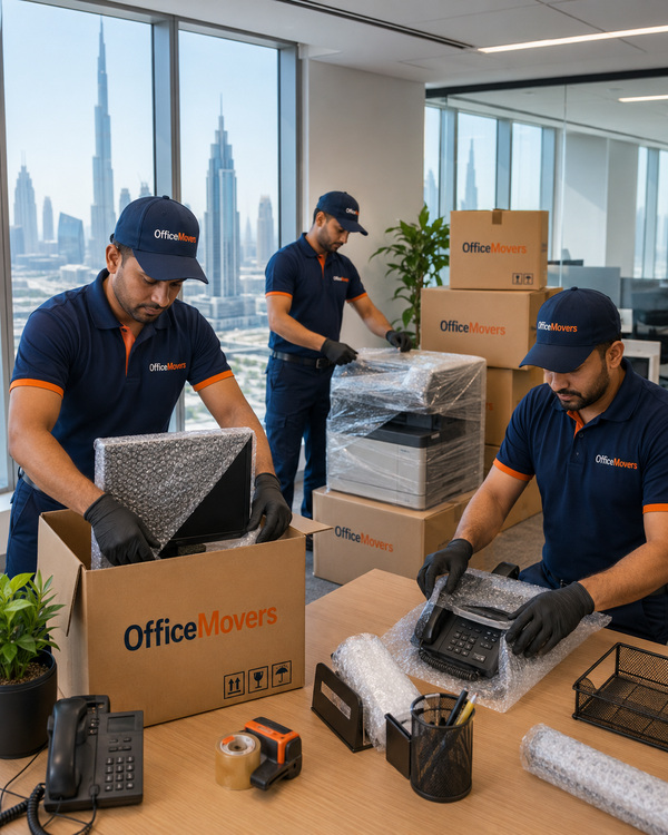 Careful handling of office furniture and equipment Dubai